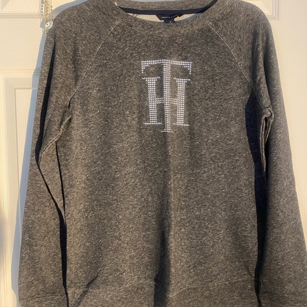 Tommy Hilfiger Gray Sweatshirt with Logo